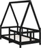 vidaXL - Kinderbedframe - 70x140 - cm - massief - grenenhout - zwart