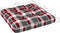 vidaXL - Palletkussen - 58x58x10 - cm - stof - ruitpatroon - rood