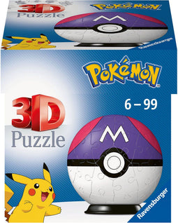 Ravensburger Pokémon Masterbal - 3D Puzzel - 54 stukjes - Diameter 8 cm
