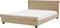 AVALLON - Tweepersoonsbed - Beige - 180 x 200 cm - Fluweel