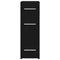 vidaXL - Apothekerskast - Zwart - Eiken - 20x45,5x60 - cm - Bewerkt - Hout