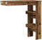 vidaXL - Bartafel - wandgemonteerd - 102x45x103,5 - cm - bewerkt - hout - oud - hout
