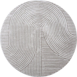 Vloerkleed Ella Grey Rond ø160 cm