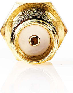 Nedis SMA-Adapter - SMA Female - TS9 - Verguld - 50 Ohm - Recht - Koper - Goud - 2 Stuks - Envelop