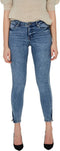 VERO MODA VMTILDE MR S ANK ZIP J VI3113 GA NOOS - Denim jeans - Mid rise - Licht blauw