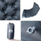 vidaXL - Kampeermatras - met - kussens - zelfopblazend - 2-persoons - grijs