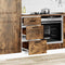 vidaXL - Keuken - onderkast - Kalmar - bewerkt - hout - gerookt - eikenkleurig