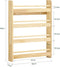 SoBuy KMB08-K-N - Kinderboekenkast - 4 niveaus - Houtkleur 60 x 12 x 80 cm