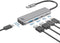 ACT AC6125 - USB-A hub - 2x USB-A 2x USB-C 5Gbps USB-C power poort - Grijs