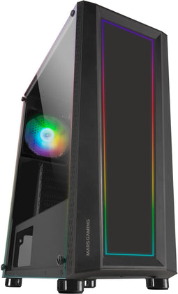Mars Gaming MC-ART - ATX Midi-Tower - Gehard glas - Zwart