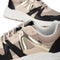 POSH by Poelman CAROCEL - Dames sneaker - Vetersluiting met gouden details - Zwart met beige