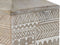 Vaas Home ESPRIT Wit Natuurlijk Mangohout Koloniaal 18 x 18 x 30,5 cm