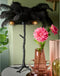 Light & Living Tafellamp Feather - Zwart - Ø65cm - Modern - Sinterklaas cadeau - Sinterklaas cadeautjes - Cadeau vrouw - Cadeau man - Cadeau voor haar - Cadeau voor hem - Sint cadeau - Sint kado - Kado man - Kado vrouw