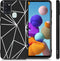 iMoshion Hoesje Geschikt voor Samsung Galaxy A21s Hoesje Siliconen - iMoshion Design hoesje - Zwart / Grafisch Design