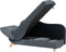 MERI - Chaise longue - Grijs - Linkerzijde - Fluweel