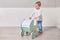 Janod Zen - Houten Poppenwagen - Voor Poppen Tot 42 Cm - Inclusief Deken en Kussen