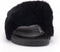 Warmbat Barlee - Dames Slippers - Pluizige voetband van wol - Zwart - Maat 40