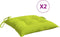 vidaXL - Stoelkussens - 2 - st - 40x40x7 - cm - oxford - stof - heldergroen