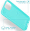 iMoshion Hoesje Geschikt voor iPhone 13 Mini Hoesje Siliconen - iMoshion Color Backcover - Mintgroen
