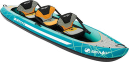 Sevylor Alameda kajak – 3 persoons kajak – familie kayak 3,75 meter – extra stevige bodem - blauw