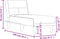 vidaXL - Chaise - longue - stof - zwart