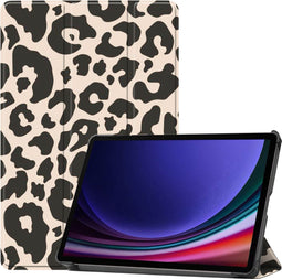 imoshion Tablet Hoes - Geschikt voor Samsung Galaxy Tab S9 11.0 inch - Design Trifold Bookcase - Leopard