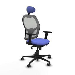 Piqueras y Crespo 2D036G1 - Bureaustoel - Verstelbare hoogte met hoofdsteun - Licht Blauw