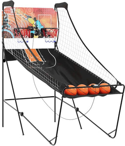 vidaXL - Basketbal - arcade - met - 4 - ballen - voor - 2 - spelers