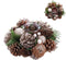 Kerstkaarshouder Gouden Natuurlijk Plastic Foam 19 x 19 x 9 cm