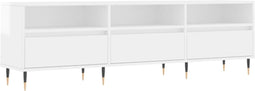 vidaXL - Tv-meubel - 150x30x44,5 - cm - bewerkt - hout - hoogglans - wit