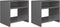 vidaXL - Nachtkastjes - 2 - st - 40x30x40 - cm - bewerkt - hout - grijs