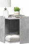 vidaXL - Kattenbakkast - 42x42x51 - cm - bewerkt - hout - betongrijs