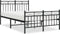 vidaXL - Bedframe - met - hoofd- - en - voeteneinde - metaal - zwart - 120x200 - cm