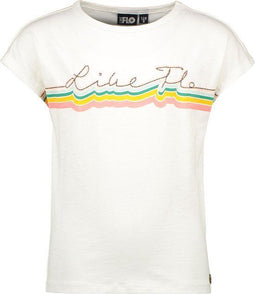 Like Flo - T-shirt - Korte mouw - Off white - Maat 128