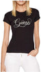 Guess Glitzy Logo R4 - Dames T-shirt - Korte mouw - Zwart (2022)