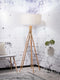 GOOD&MOJO Vloerlamp Kilimanjaro - Naturel/Bamboe - Ø60cm - Scandinavisch,Bohemian - Staande lampen voor Woonkamer - Slaapkamer