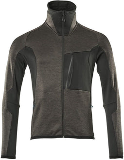 Mascot Advanced - Fleecetrui met rits - Hoge kraag - Donkerantraciet/zwart - M