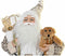 Decoratie DKD Home Decor Kerstman Grijs Polyester PVC (37 x 20 x 60 cm)