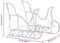 vidaXL - Kerstversiering - rendieren - en - slee - 160 - LED's - 130 - cm - acryl