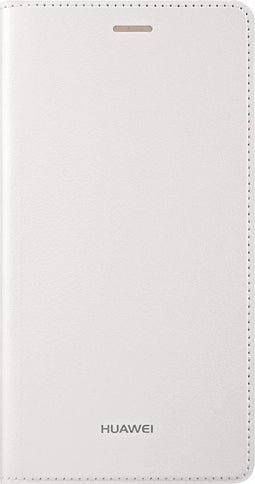 Huawei P8 Lite - Flip Cover - Krasbestendig Schokbestendig - Wit