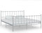 vidaXL - Bedframe - metaal - grijs - 180x200 - cm