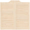 vidaXL - Draaideuren - louvredesign - 1-paar - 80x80 - cm - massief - grenenhout