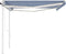 vidaXL - Luifel - automatisch - met - LED - en - windsensor - 4x3 - m - blauw - en - wit