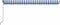 vidaXL - Luifel - handmatig - uittrekbaar - met - LED - 500x350 - cm - blauw - en - wit