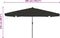 vidaXL - Tuinparasol - met - LED-verlichting - Ø395x245 - cm - Zwart