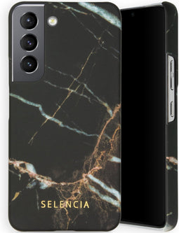 Selencia Hoesje Geschikt voor Samsung Galaxy S22 Hoesje - Selencia Maya Fashion Backcover - zwart