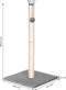 Kattenkrabpaal - sisalpaal - zachte basis - 88 cm