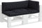 vidaXL - Palletkussens - 3 - st - ruitpatroon - oxford - stof - zwart