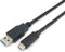 Equip 128344 - USB A naar USB Type C Oplaadkabel - 5Gbps overdrachtssnelheid - Zwart