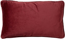 Dutch Decor FINN - Kussenhoes 30x50 cm - velvet - lendekussen - Merlot - rood - met rits